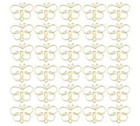 30 Pièces Trombone En Forme De Papillon 38x32mm Trombones En Métal Signets Clips Page Pour Document Carte Note Organisation Photo Clips Organisateur Documents