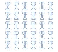 30 Pièces Trombone En Forme De Verre À Vin Pince Papier En Métal Signets Clips Pour Contenir Des Enveloppes Photo Fichier Document Carte Postale Pinces Documents Professionnelles