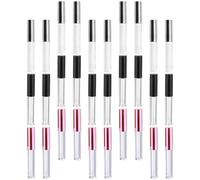 30 Pièces Tube à Lèvres Vide 10ml en Plastique, Rond Rechargeable