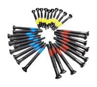 30 pièces vis autoperceuses pour extracteurs de serrure SS001Pro durabilité vis autotaraudeuses en acier allié avec tête à six pans creux haute résistance