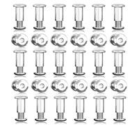 30 Pièces Vis D'assemblage, M4 X 10mm Vis Assemblage Meuble Vises de Connexion Vises Relieuse pour Armoires Planches en Bois (30 Vises de Meubles, 30 écrous Douilles)