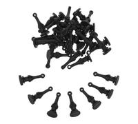 30 Pièces Vis en Silicone Noire pour Ventilateur de Boîtier PC | Montage de Boîtier, Compatible Ventilateurs 120mm, Réduit les Vibrations, pour Maintenance et Modding
