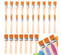 30 PiècesPinceaux Plats, Pinceaux à Vernir Glacis Larges, Pinceaux à PeinturePinceaux Vernis, Pinceau à Glaçure avec Manche Bois, pour Peinture sur Bois Acryliques, Fournitures de Peinture DIY