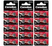 Pack de 10 piles Camelion Alcaline AG13 0% Mercury/Hg (AG13-BP10(0%Hg))