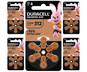 30 Piles Auditives 312 / PR41 Duracell Hearing Aid
