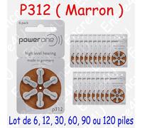 PowerOne 312 : Piles Auditives Sans Mercure