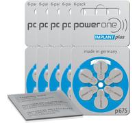 Power One 675 IMPLANT Plus Hearing Aid Battery - 1x Blister