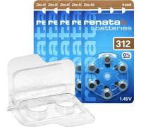 Blister de 6 Pile auditive ZA312 Zinc Air 0% Mercury 1,45V