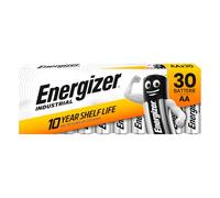 30 Piles Energizer Industrial AA LR6 Mignon 1,5 V Longue Durée - Alcalines | Longue Durée Utilisation Professionnelle pour Instruments de Mesure Lampes de Poche et Appareils électroniques