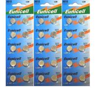 30 PILES EUNICELL AG13 LR44 1.5V Batteries LR 44 A76 357