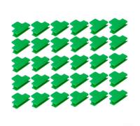 30 Pinces Serre, Clips Plastique Verts 11/16mm(11mm) | Fixation sécurisée, couvre-rangs et , soutien optimal croissance, plastique vert résistant