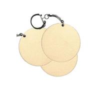 30 porte-clés en bois ronds Ø 5,5 cm - Graine Créative