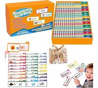 30 Read and Rhyme Flip Books, Interesting Word Family Flip Books, Word Family Build Book, ABC Vocabulary Flash Cards, for Education, Reading, Interaction, Sight Words Flash Card (1pc)
