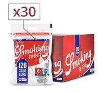 Smoking 30 sachets 120 filtres Slim Long