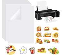 30 Sheets Inkjet Self-Adhesive Paper Printer, Vinyl Sticker Paper, For Inkjet And Laser Printers, A4 (210 X 297mm)