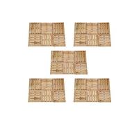 Vidaxl Dalles De Terrasse 30 Pcs 50x50 Cm Bois Marron