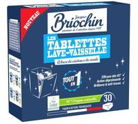 30 tablette lave-vaisselle sans parfum - Action puissante contre les taches - Dégraissante - Brillance et Anti-trace - x30