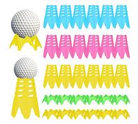30 thés de golf, simulateur de golf, en plastique réutilisables, longues, multicolores, pour les golfeurs, les golfeurs, les entraînements, le jardin, l'intérieur et l'extérieur