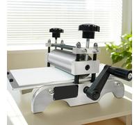 30 x 17cm Presse à Gravure Manuelle Compacte,Machine à Graver Professionnelle,Machine d'Impression De Bureau Portable,Hauteur De Rouleau Réglable,Pour Artistes, Gravure Précise Sur Bois, Cuivre