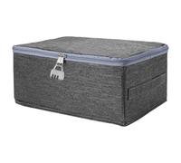 30 x 20 x 14cm Boîte de Rangement Verrouillable | Boîtes Pliables avec Cadenas à Combinaison, Pliables Boîtes avec Serrure, Boîtes de Rangement Pliable à Fermeture