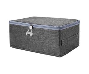 30 x 20 x 14cm Boîte de Rangement Verrouillable | Boîtes Pliables avec Cadenas à Combinaison, Pliables Boîtes avec Serrure, Boîtes de Rangement Pliable à Fermeture