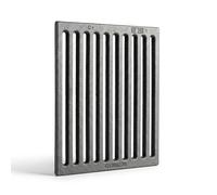 30 x 22 x 1 cm - Grille en Fonte pour Collecte des Cendres | Convient pour cheminées et poêles | Résistante | Design Moderne | 100% Fonte de qualité Lunaway