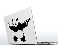 (30 x 30 cm) de Banksy Sticker Mural en vinyle Panda avec pistolets Guns)/Rue Graffiti Art Sticker Mural amovible en vinyle Home aléatoire cadeau inclus