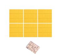 30 x 30 cm Panneaux de Feutre Autocollants Pack de 6 avec Punaises, Tableau d’affichage Muraux Décoratif Memo Board, Feutre Notice Board,Idéal Bureau, École, Maison,90 x 60cm