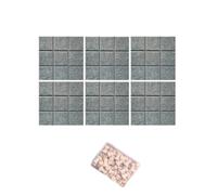 30 x 30 cm Panneaux de Feutre Autocollants Pack de 6 avec Punaises, Tableau d’affichage Muraux Décoratif Memo Board, Feutre Notice Board,Idéal Bureau, École, Maison,90 x 60cm