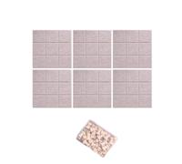 30 x 30 cm Panneaux de Feutre Autocollants Pack de 6 avec Punaises, Tableau d’affichage Muraux Décoratif Memo Board, Feutre Notice Board,Idéal Bureau, École, Maison,90 x 60cm