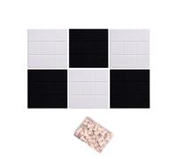 30 x 30 cm Panneaux de Feutre Autocollants Pack de 6 avec Punaises, Tableau d’affichage Muraux Décoratif Memo Board, Feutre Notice Board,Idéal Bureau, École, Maison,90 x 60cm