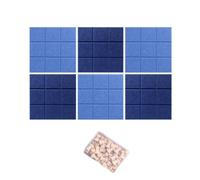 30 x 30 cm Panneaux de Feutre Autocollants Pack de 6 avec Punaises, Tableau d’affichage Muraux Décoratif Memo Board, Feutre Notice Board,Idéal Bureau, École, Maison,90 x 60cm