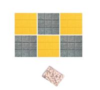30 x 30 cm Panneaux de Feutre Autocollants Pack de 6 avec Punaises, Tableau d’affichage Muraux Décoratif Memo Board, Feutre Notice Board,Idéal Bureau, École, Maison,90 x 60cm