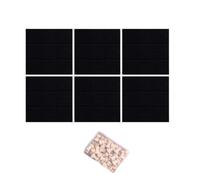30 x 30 cm Panneaux de Feutre Autocollants Pack de 6 avec Punaises, Tableau d’affichage Muraux Décoratif Memo Board, Feutre Notice Board,Idéal Bureau, École, Maison,90 x 60cm