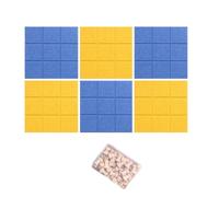 30 x 30 cm Panneaux de Feutre Autocollants Pack de 6 avec Punaises, Tableau d’affichage Muraux Décoratif Memo Board, Feutre Notice Board,Idéal Bureau, École, Maison,90 x 60cm