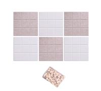 30 x 30 cm Panneaux de Feutre Autocollants Pack de 6 avec Punaises, Tableau d’affichage Muraux Décoratif Memo Board, Feutre Notice Board,Idéal Bureau, École, Maison,90 x 60cm