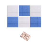 30 x 30 cm Panneaux de Feutre Autocollants Pack de 6 avec Punaises, Tableau d’affichage Muraux Décoratif Memo Board, Feutre Notice Board,Idéal Bureau, École, Maison,90 x 60cm