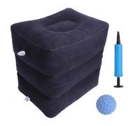 30 x 40 x 43 cm - Cube de positionnement - Coussin gonflable pour les jambes, disques intervertébraux gonflables - Coussin de surélévation des jambes - Tabouret gonflable avec une pompe et une balle