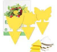 30 X Insect Traps,Goose Traps,Anti Gnats,Double-Sided Adhesive Stickers,Waterproof Yellow,Plant Protection Flower Fruit