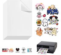 30 X Sheet Self-Adhesive A4 Printer, Matte White Paper Sticker Printer, Waterproof Vinyl Stickers For Laser & Inkjet Printers