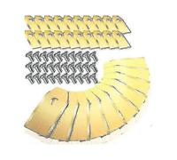 30 X Titanium Replacement Blades for All Husqvarna/gardena/yard Force/automower Automower Lawn Mowers, Heavy Duty (3.1g / 0.75mm) with Screws