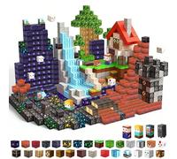 300/500 pièces Blocs de construction magnétiques, série de jouets de construction magnétiques, peuvent construire la porte de la forêt du monde, jouets de construction magnétiques, jouets sensoriels S
