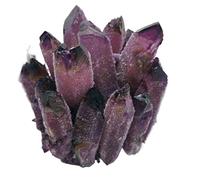 300-800g Purple Ghost Quartz Crystal Cluster Crystals raw Gemstone for Home&Office Decoration Synthetic Ornaments (Size : 300-400g) Gemstone Stone