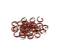 300 anneaux ouverts colorés de 6 mm, 8 mm et 10 mm for la fabrication de bijoux et les projets d'artisanat.(Red Copper,10mm)