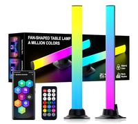 300° Barres Lumineuses, Éclairage Gaming RGBIC avec Synchronisation Musicale, Éclairage d'Ambiance Polyvalent pour Bureau & TV, Positionnement Vertical ou Horizontal, Contrôle via Application