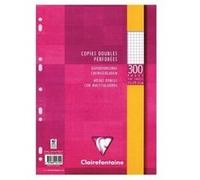 Clairefontaine Copies doubles G perforées - petits carreaux - 90 g - 300