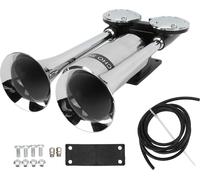 300 dB Car Air Horn alliage de zinc chromé haut-parleur à double tube pour le train SUV RV camion moto DC 12 V/24 V