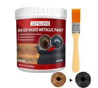 300 décapant rouille métallique avec brosse - Peinture métallique à base d'eau - Revêtement voiture anti-rouille - Anti-rouille - Fonctionne sur des structures en acier rouillé
