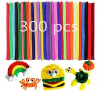 300 Fils Chenille Multicolores,Cure Pipe Souples Pour Loisirs Créatifs, Tiges Chenille 30cm Pour Déco Diy, Loisirs Créatifs Enfants Et Artisanat