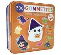 Boîte métal - 300 gommettes halloween